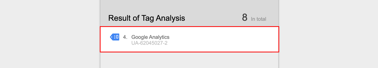 Google Analytics tracking code check blue