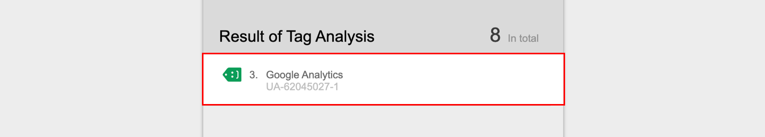 Google Analytics tracking code check green