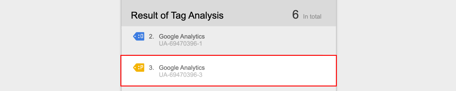 Google Analytics tracking code check yellow